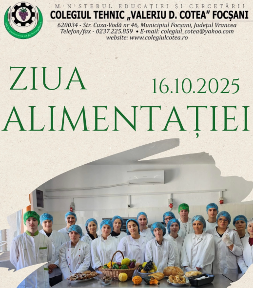 Activitate educativă dedicată Zilei Internaționale a Alimentației – 16.10.2025